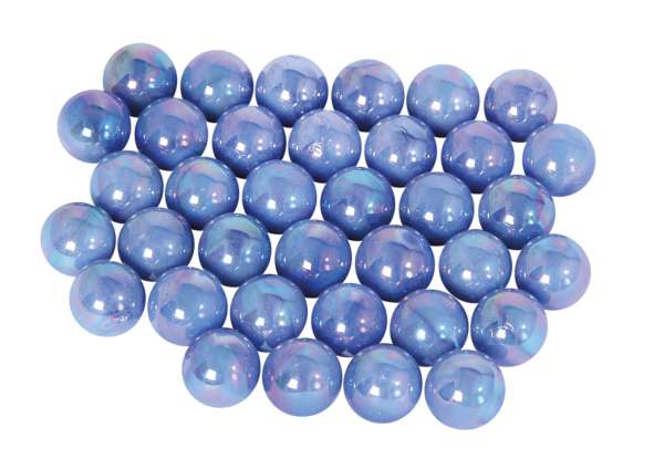 Glasmurmeln Eis blau 22mm (ca. 75St.)