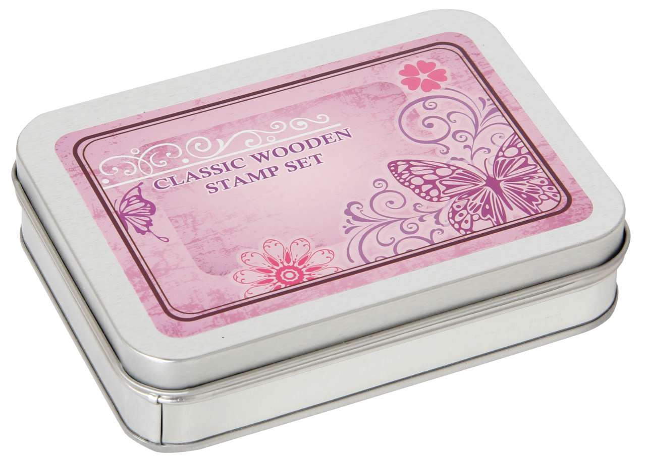 Stempelset Schmetterlinge in Dose