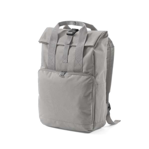 Warsaw 20L Rucksack aus rPET. Roll-Top- und Schnallenverschluss