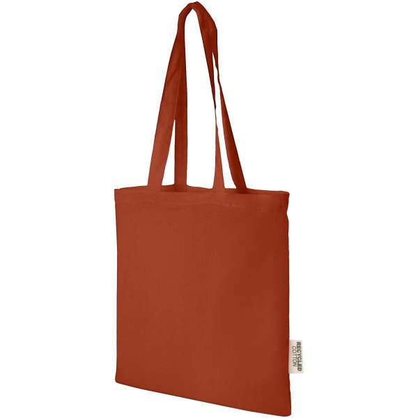Madras 140 g / m² Baumwoll Tragetasche aus GRS recycelter Baumwolle, 7L