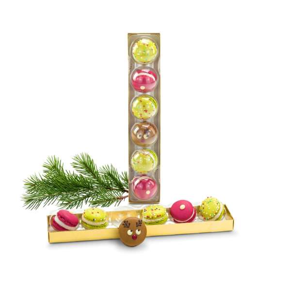Geschenkset / Präsenteset: Weihnachts-Macarons