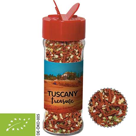 Bio Gewürzmischung Toskanische Bruchetta, ca. 35g, Glas mit Streuaufsatz