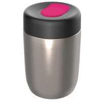 Pot silber, Deckel magenta