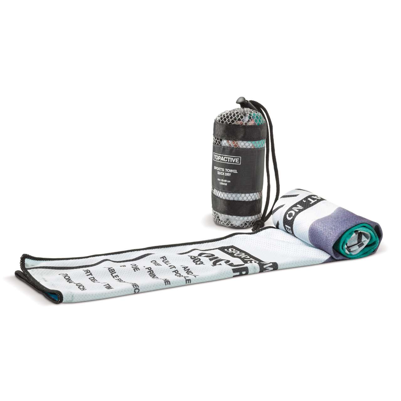 Fitnesshandtuch 300 x 800mm mit Beutel