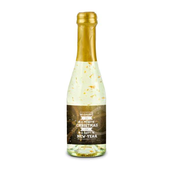 Piccolo Golden Flakes - Flasche klar - Kapselfarbe, 0,2 l