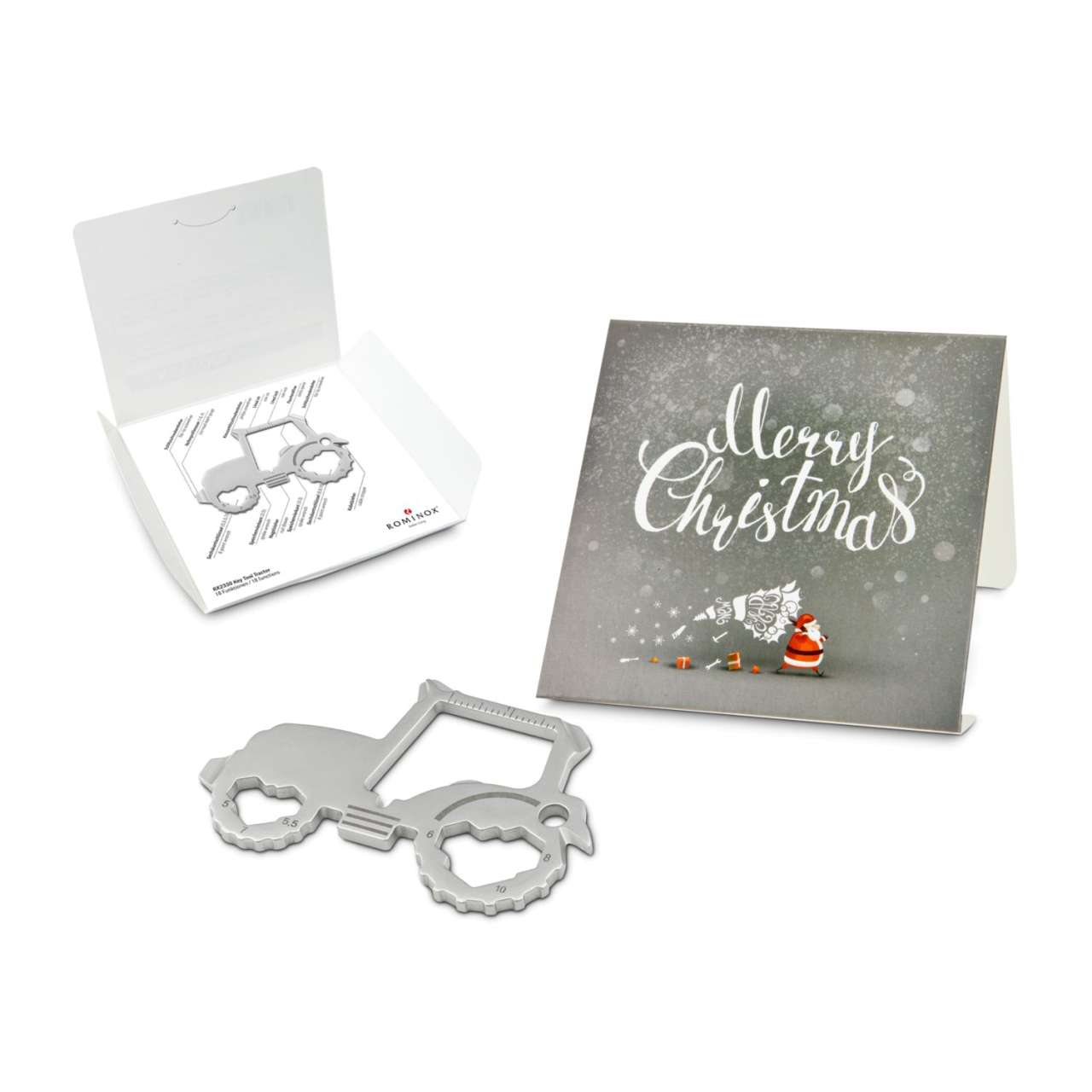 Geschenkartikel: ROMINOX® Key Tool Funktionen) im Motiv-Mäppchen Merry Christmas