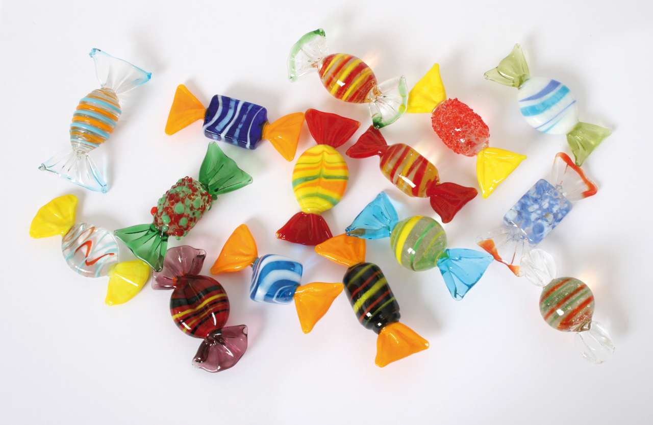 Glas-Bonbons, 15-tlg.