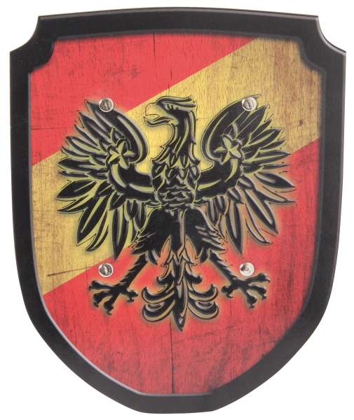 Schild rot / gelb Adler