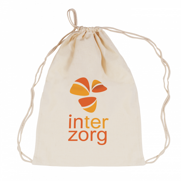 MIRLO Baumwoll Rucksack naturfarben 140 gr / m2