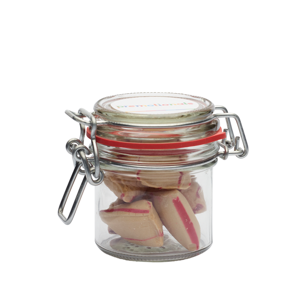 Weckgläschen 255 ml gefüllt mit ca. 175 gram Schoko-Mix