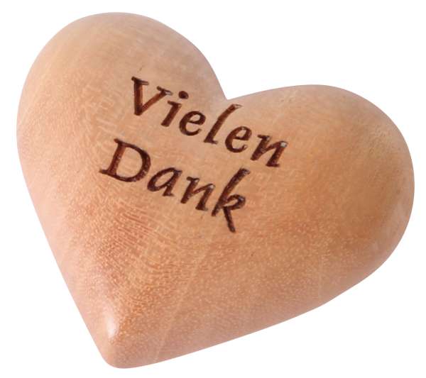 Holz-Herz Vielen Dank
