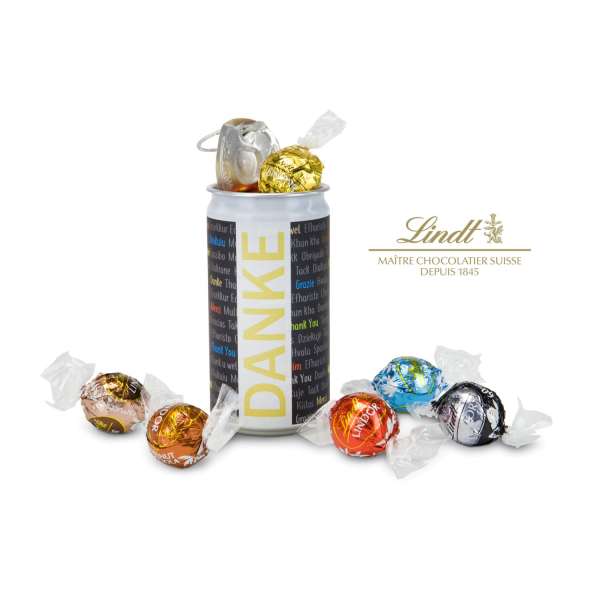 Geschenkartikel / Präsentartikel: Lindt-Geheimnis Ostern, das Nest in der Dose - Etikett Ostern