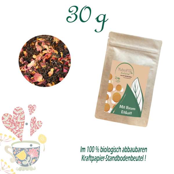 YuboFiT® Schwarzer Tee THE SKY IS RED