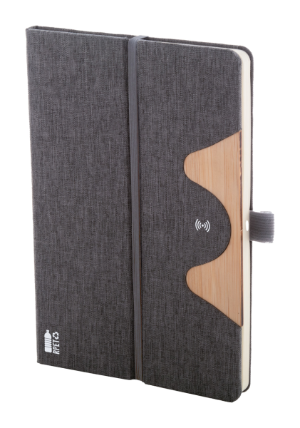 RPET Wireless-Charger / Notizbuch Chatom