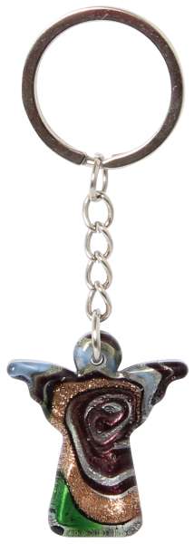 Glas-Schutzengel Schlüsselanhänger, sortiert