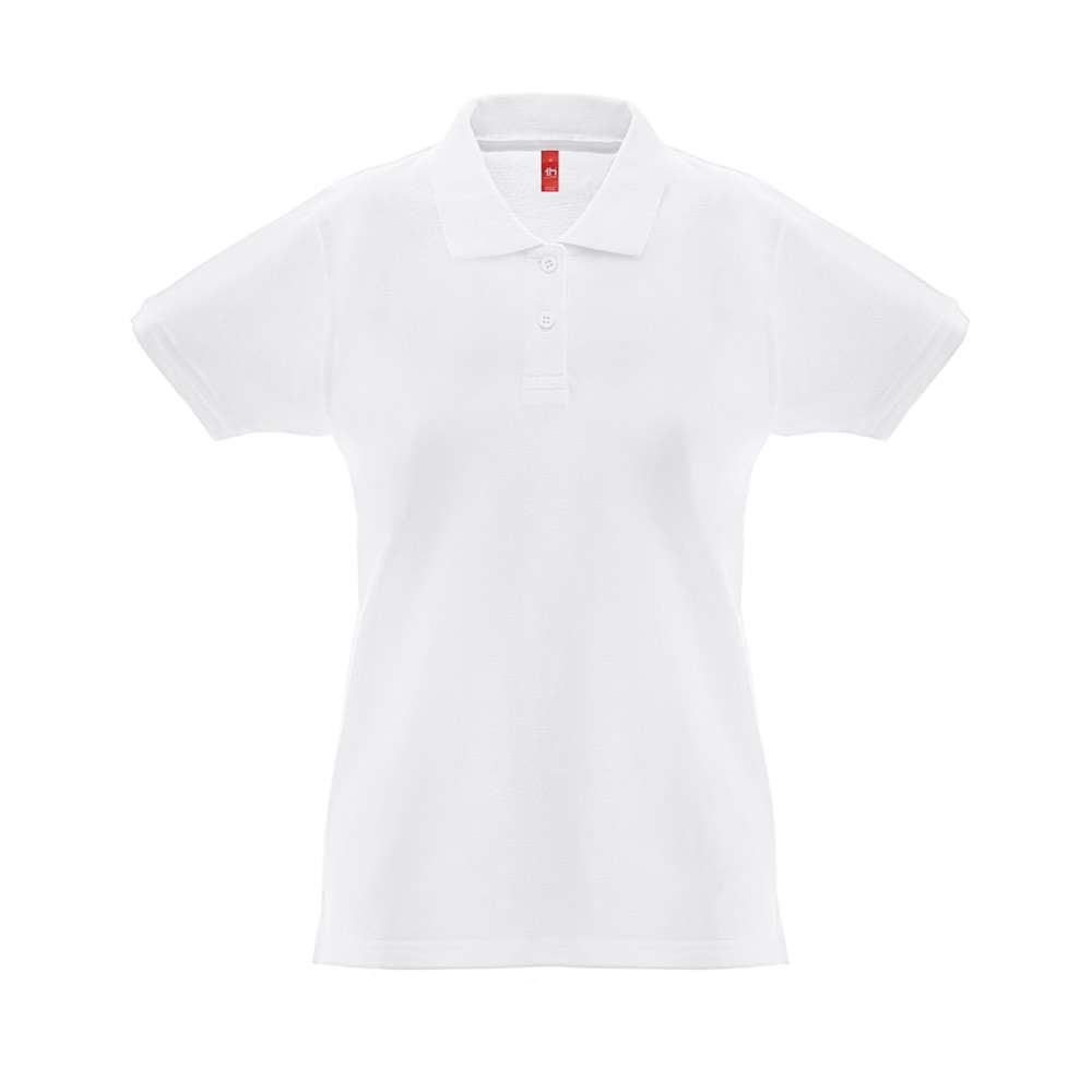 THC MONACO WOMEN WH Kurzarm-Poloshirt für Damen aus kardierter Baumwolle