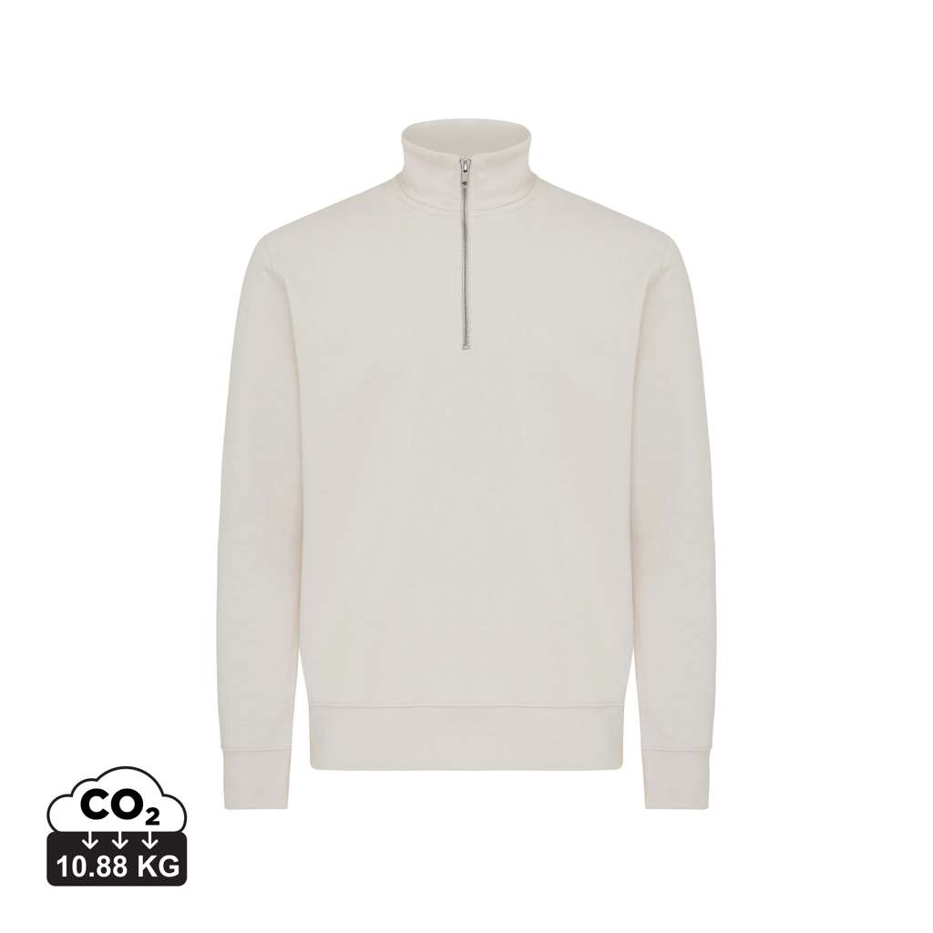 IQONIQ Elgon Quarter-Zip-Sweater aus rec. Baumwolle