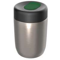 Pot silber, Deckel grün