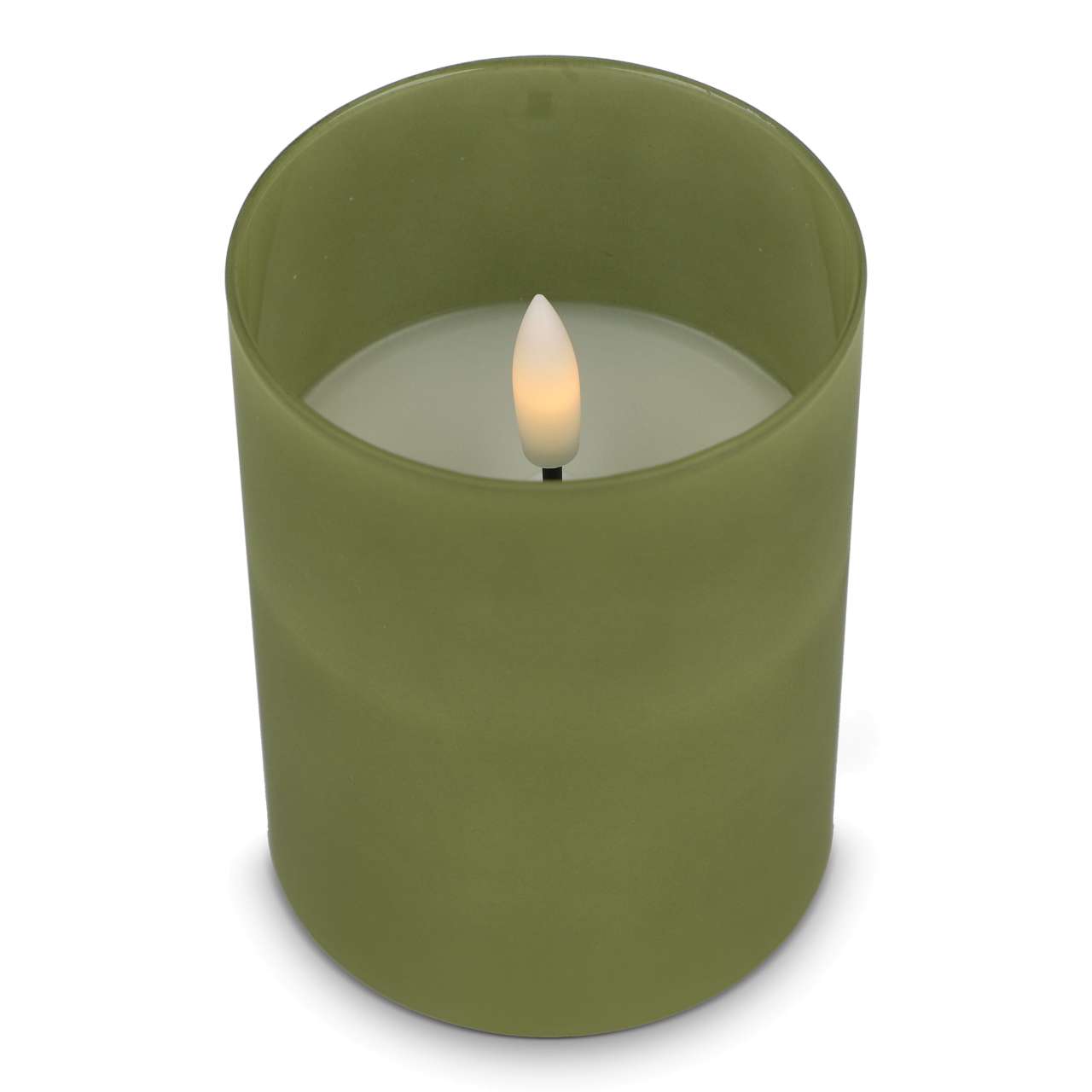 Nyelle Wiederaufladbare LED-Wachskerze im Glas