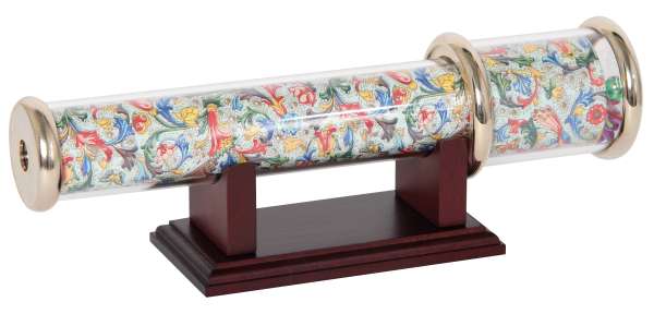 Drehkappen-Kaleidoskop 21 cm exklusiv mit Ständer