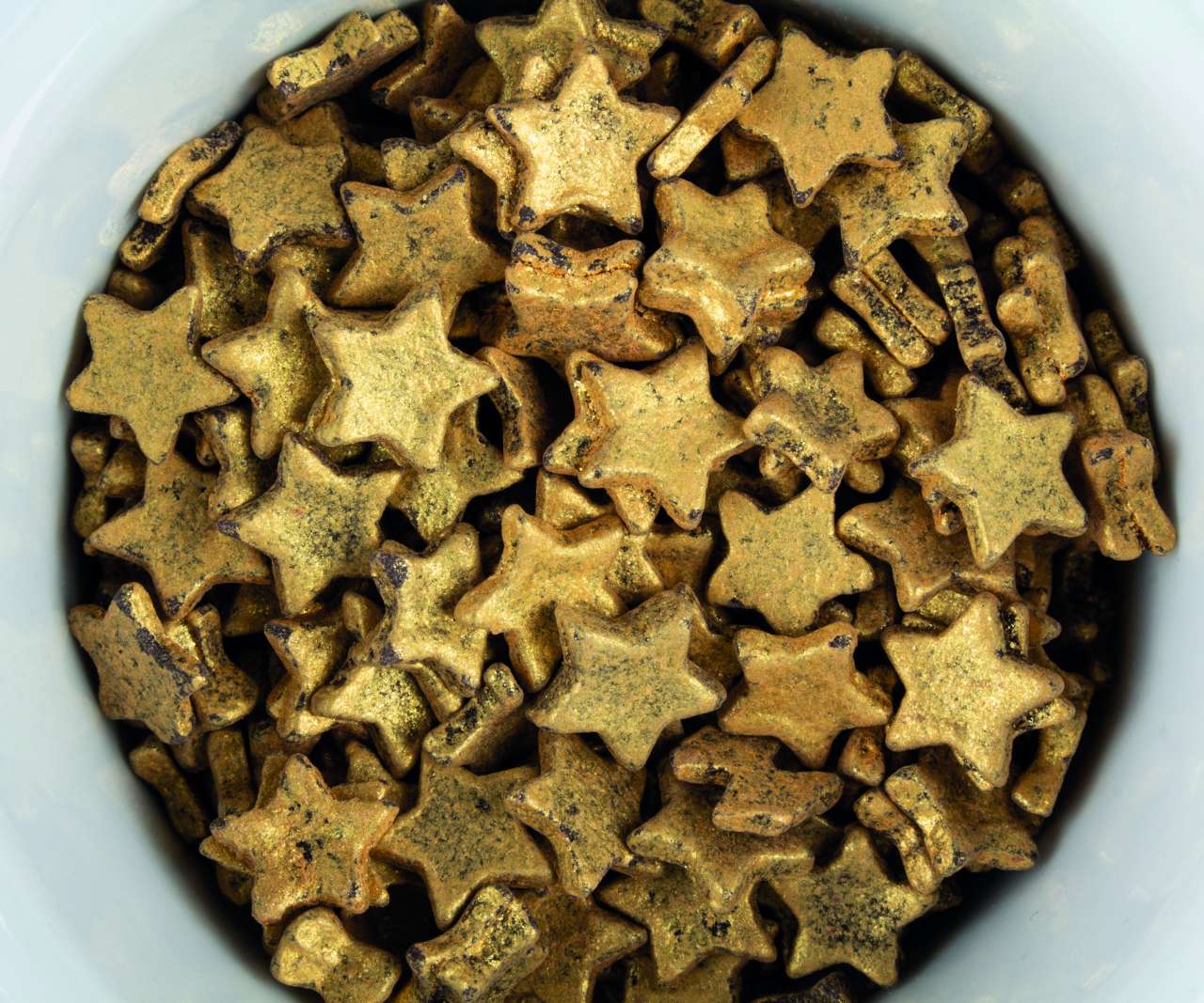 Schoko-Goldsternchen im Reagenzglas