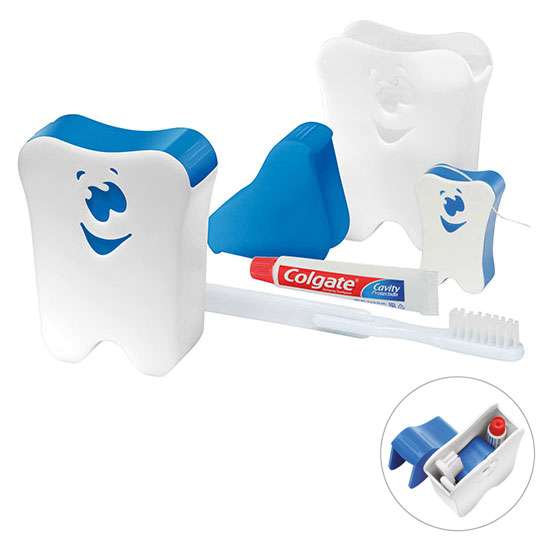 Reise-Zahnputz-Set "Gesicht"