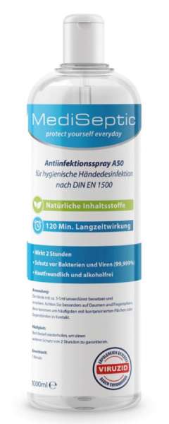 Desinfektionsspray 1000 ml, mit Sprühkopf