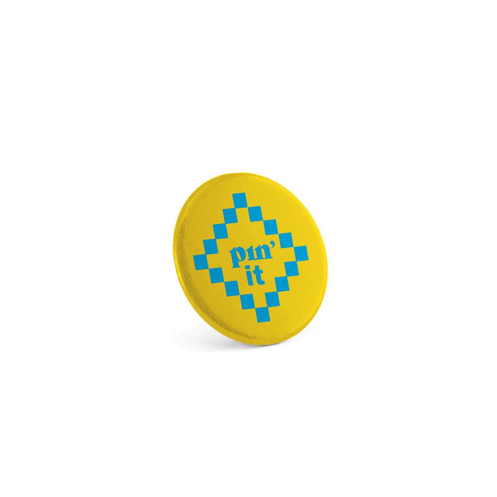 Button P'IN 3 Button P'IN 3 Runder Pin mit Broschennadel