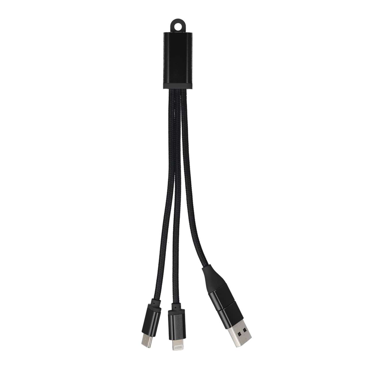 2-in-1-Ladekabel USB-A / C zu USB-C & Lightning Aluminium