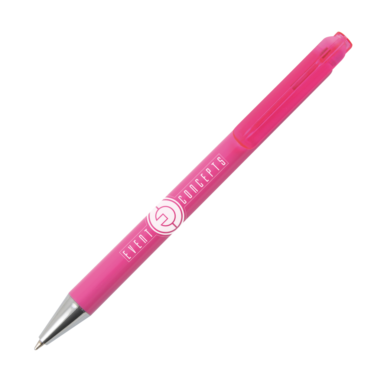 MANHATTAN Kugelschreiber mit HC farbigem Schaft und transparent farbigem Clip Peekay