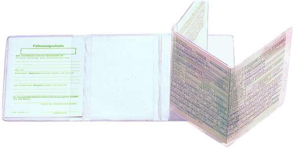 CreativDesign® KFZ-Scheintasche "Klar"