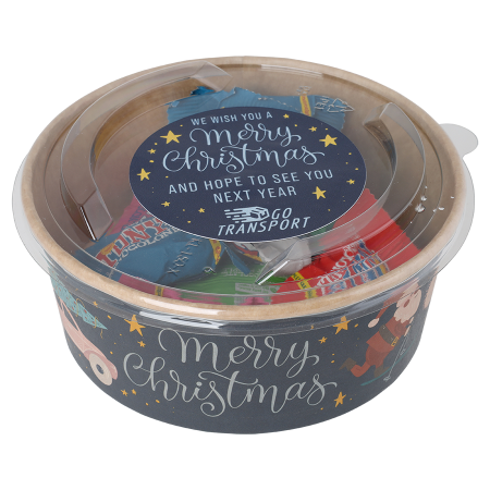 Weihnachten Bow mit Luxusschokolade biologisch abbaubar