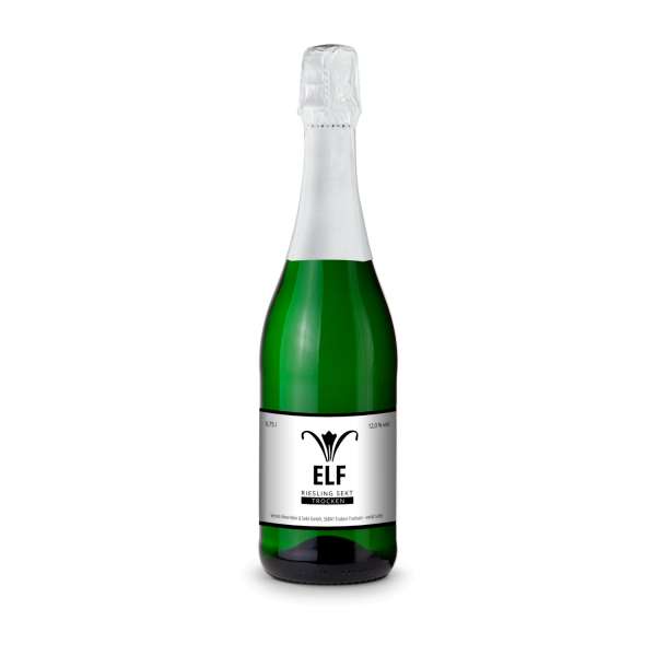 Sekt - Riesling - Flasche grün - Kapselfarbe, 0,75 l