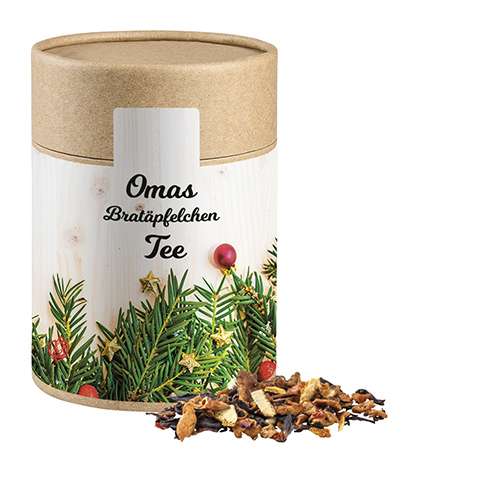Omas Bratäpfelchen Tee, ca. 140g, Kraftpapierdose Maxi