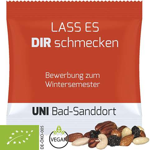 Bio Studentenfutter, ca. 30g, Maxi-Tüte