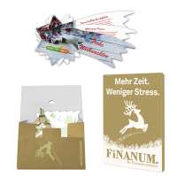 In weihnachtlicher Mappe (individuell 4-c)