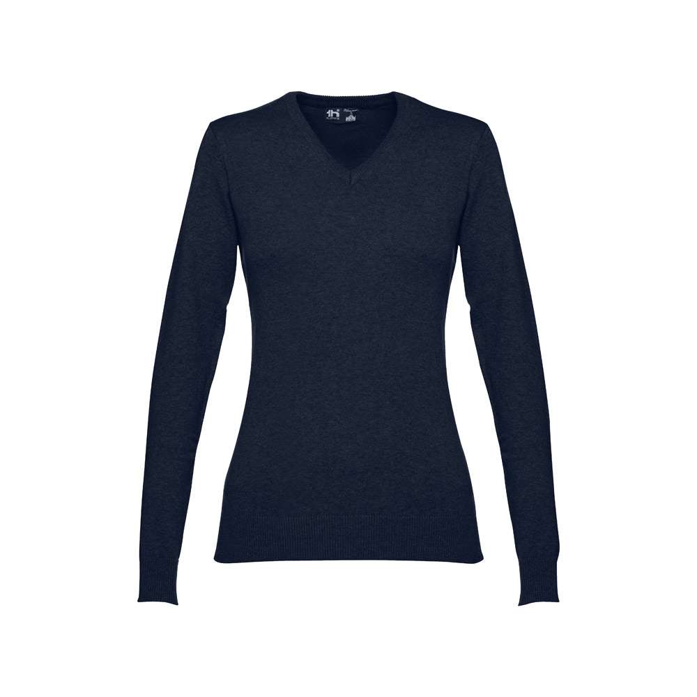 THC MILAN WOMEN Pullover mit V-Ausschnitt für Damen aus Baumwolle und Polyamid