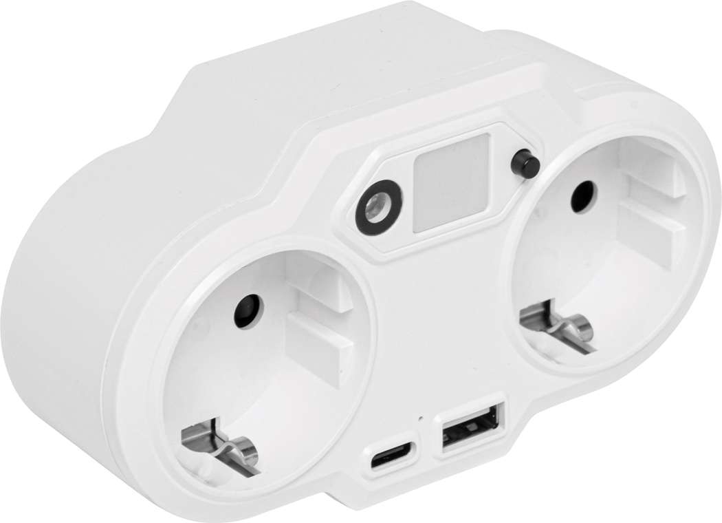 USB-Adapter-Stecker-Netzteil mit Nachtlicht ENDLESS POWER NIGHT