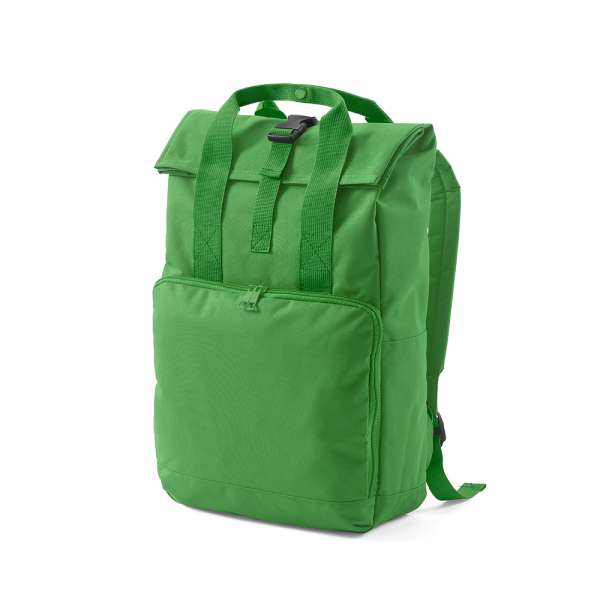 Warsaw 20L Rucksack aus rPET. Roll-Top- und Schnallenverschluss