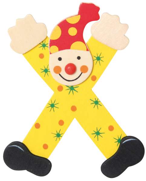 Buchstabe Clown X