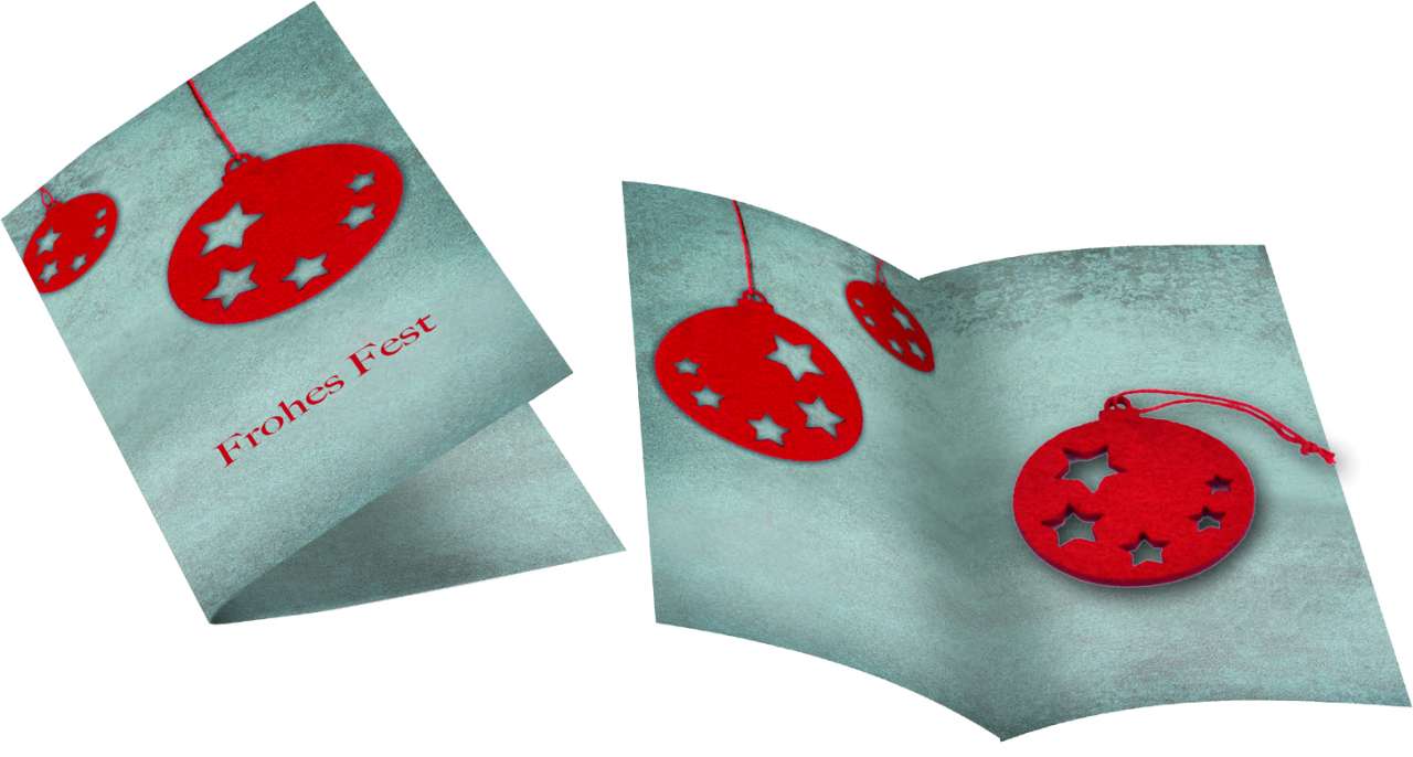 Weihnachtskarte Weihnachtskugel