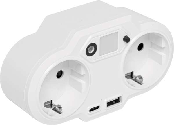 USB-Adapter-Stecker-Netzteil mit Nachtlicht ENDLESS POWER NIGHT