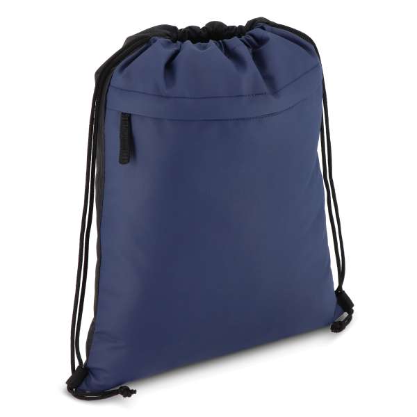PU-beschichtete R-PET 600D Kordeltasche 33 x 42 cm