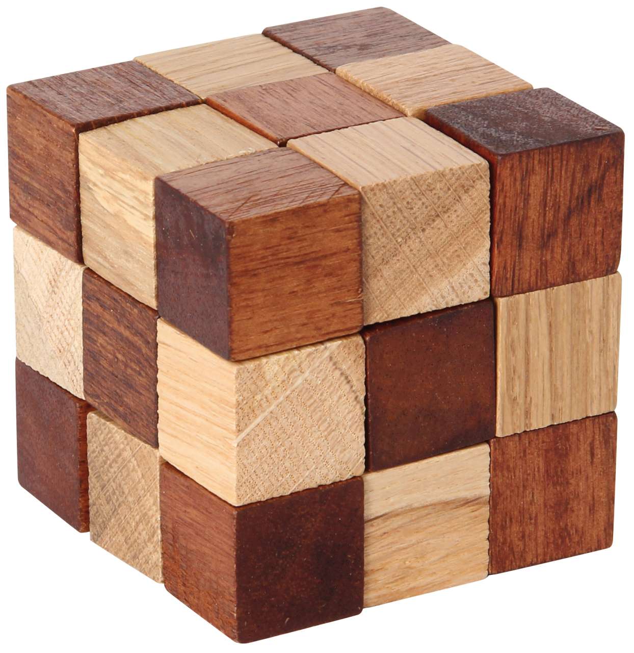 Würfelschlange braun