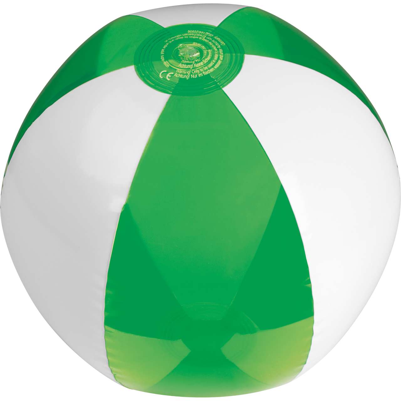 Strandball bicolour farbig/transparent