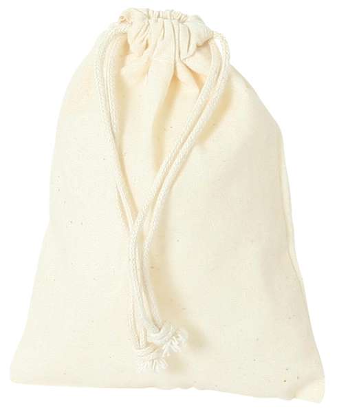 Baumwollbeutel mit Kordelzug 14 x 10 cm