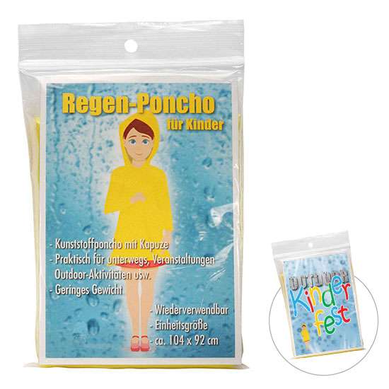 Regen-Poncho für Kinder