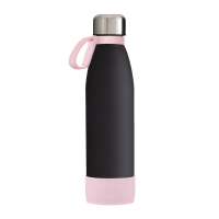 Flasche schwarz, Ring hellmagenta, Hülle hellmagenta