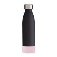 Flasche schwarz, Hülle hellmagenta