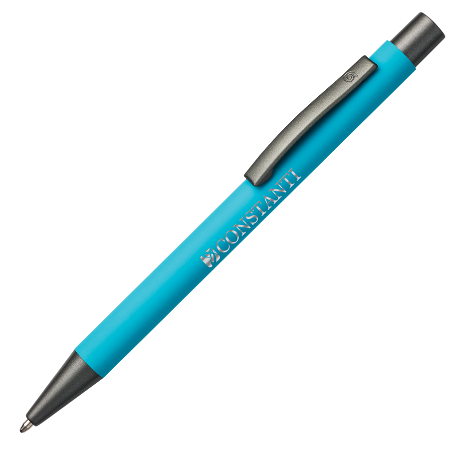 BARBADOS soft touch Kugelschreiber mit Spiegel Gravur